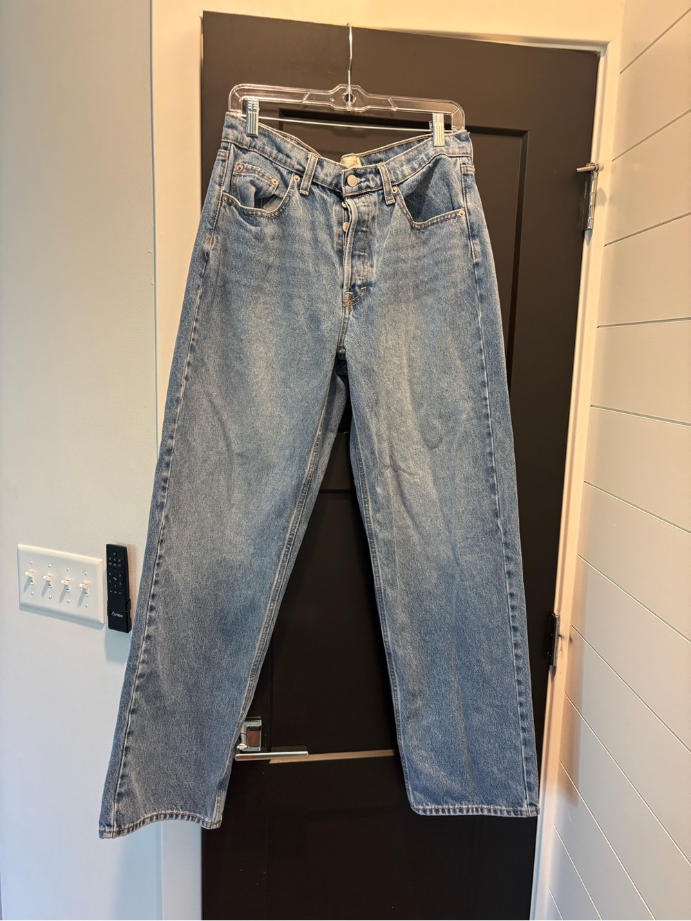 Universal Thread 90's Mid Rise Heart Pocket Baggy Wide Leg Denim Jeans 8 regular - Picture 5 of 13